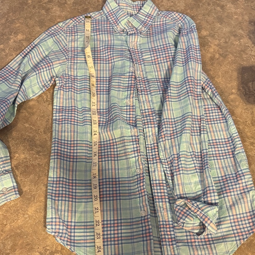 Class Club Blue and Pink Plaid Button Down Shirt - Picture 5 of 6